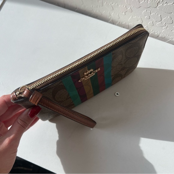 Coach Multicolor Signature Wristlet - Picture 4 of 7